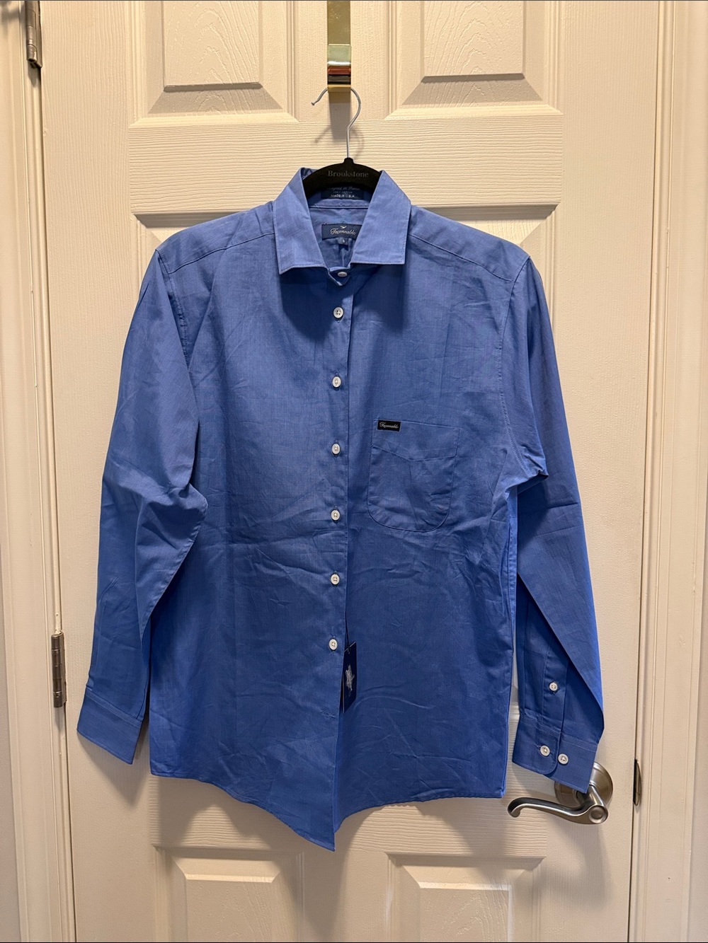 NWT Faconnable Men's Light Blue Button-Down Dress Shirt